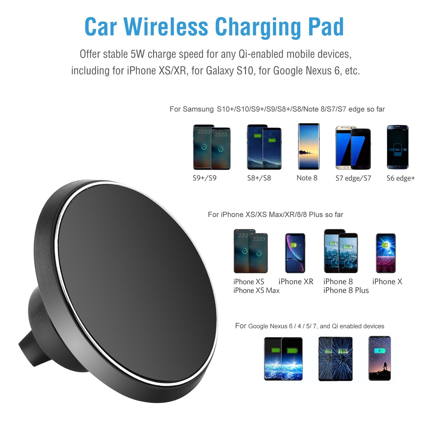 Wireless Car Charger | Magnetic Wireless Charger | In My Aura