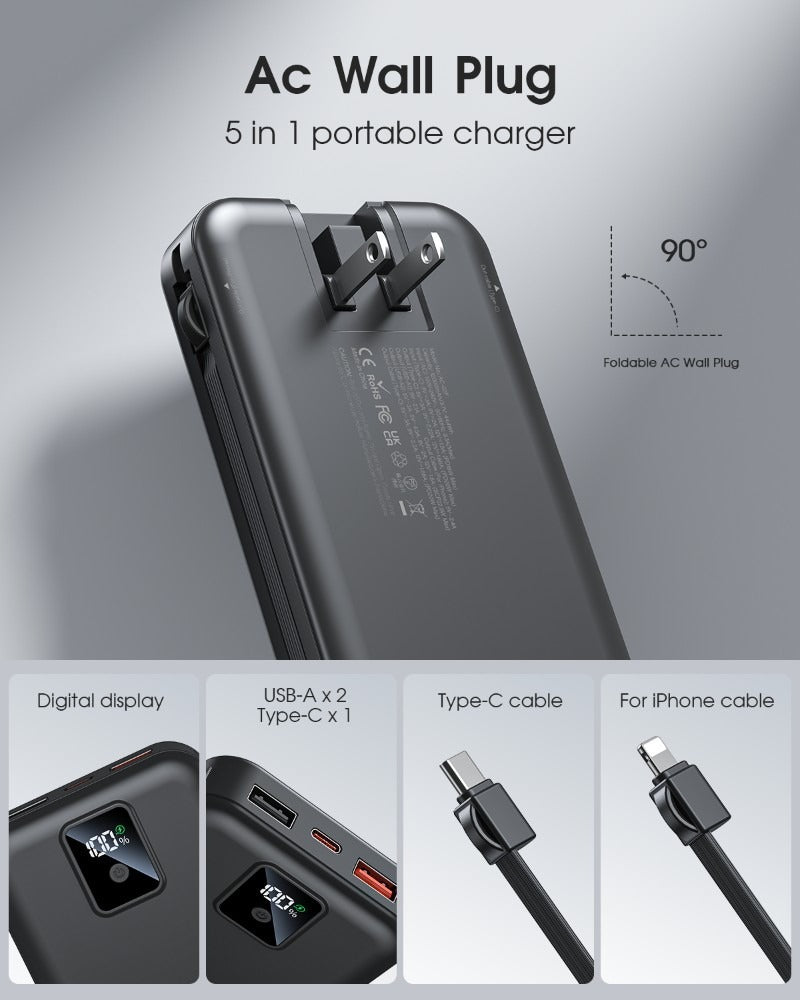 Fast Charging Power Bank | Slim Power Bank | In My Aura