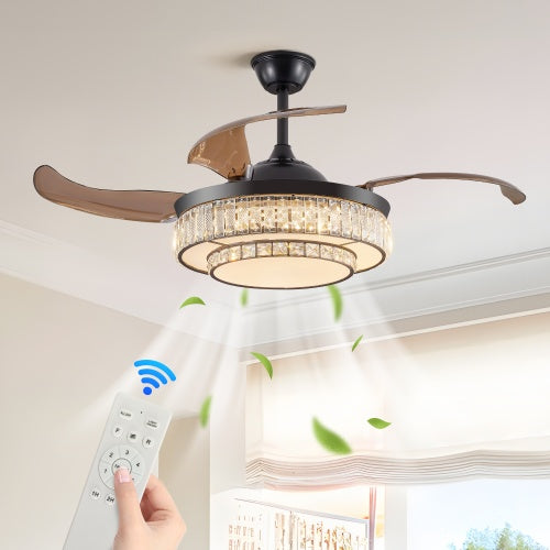Retractable Ceiling Fan | LED Ceiling Fan | In My Aura