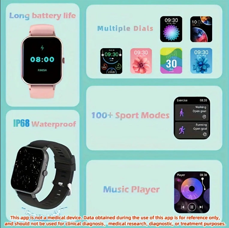 Waterproof Smart Watch | Fitness Tracker Watch | In My Aura