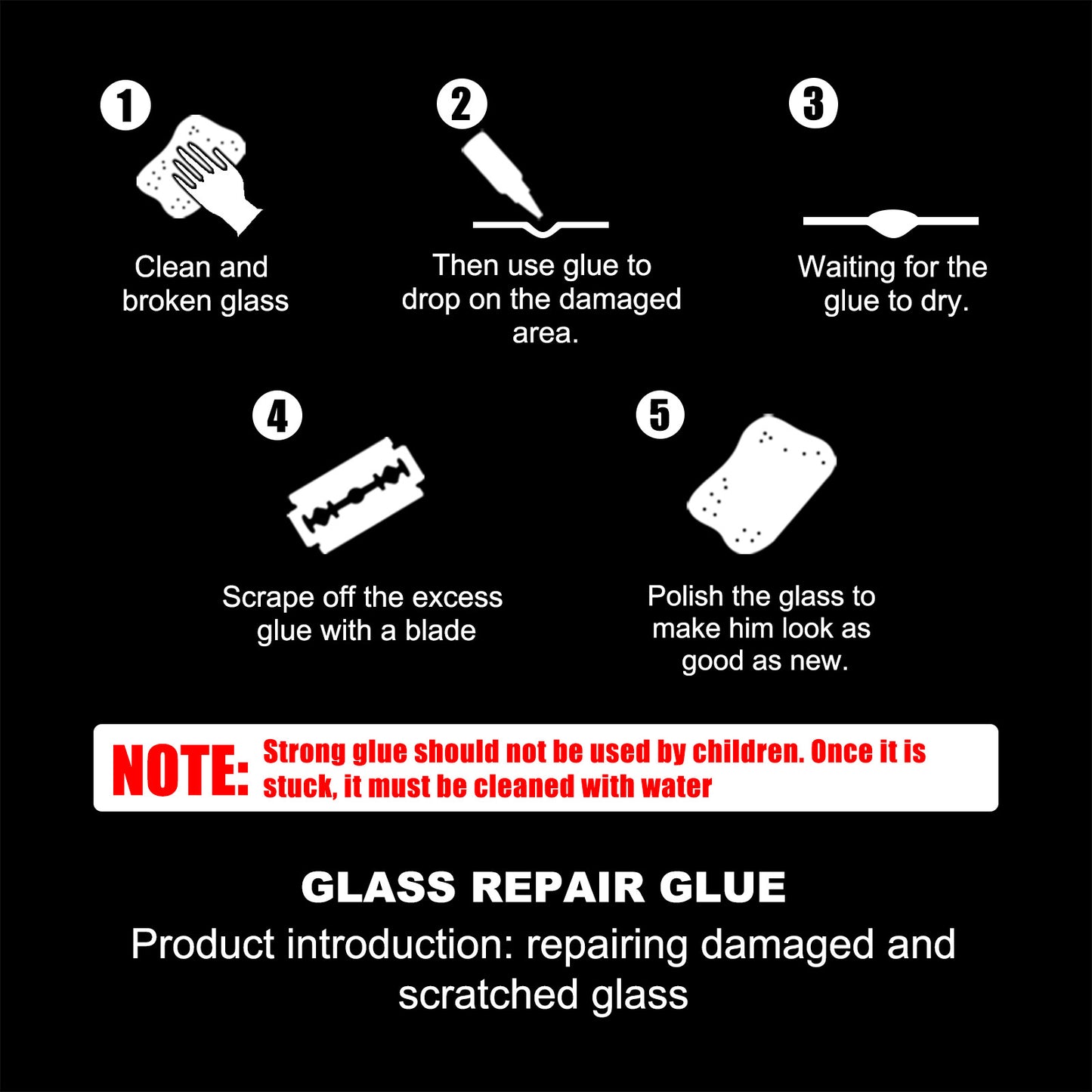 Car Glass Repair Adhesive | Glass Repair Adhesive | In My Aura
