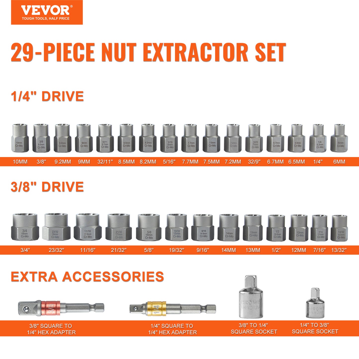 Bolt Extractor Set | Nut Extractor Kit | In My Aura