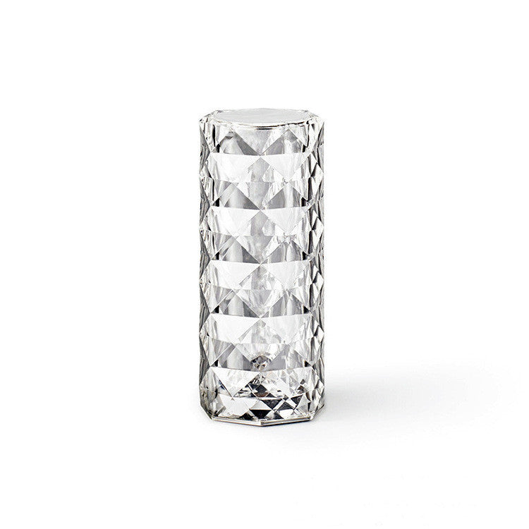 GlimmerGlow™ Nordic Crystal Lamp – USB Touch-Dimmable Diamond Night Light