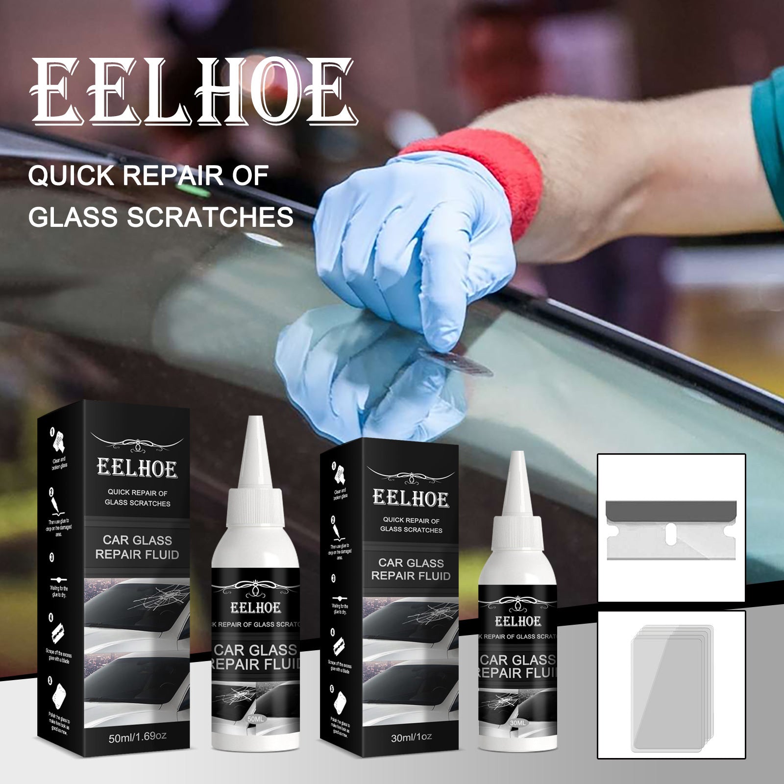 Car Glass Repair Adhesive | Glass Repair Adhesive | In My Aura