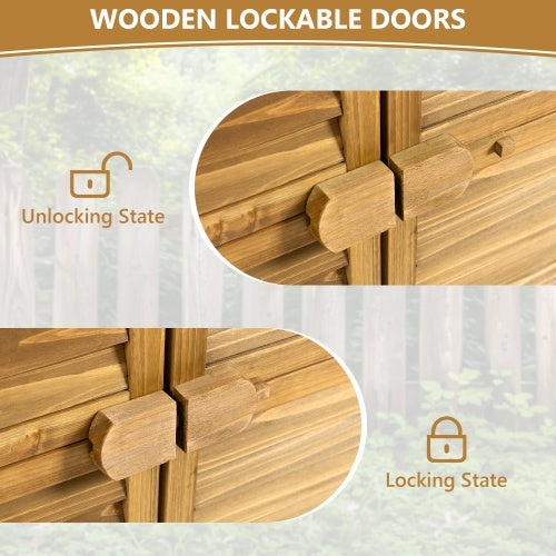 Outdoor Storage Cabinet | Wooden Storage Cabinet | In My Aura