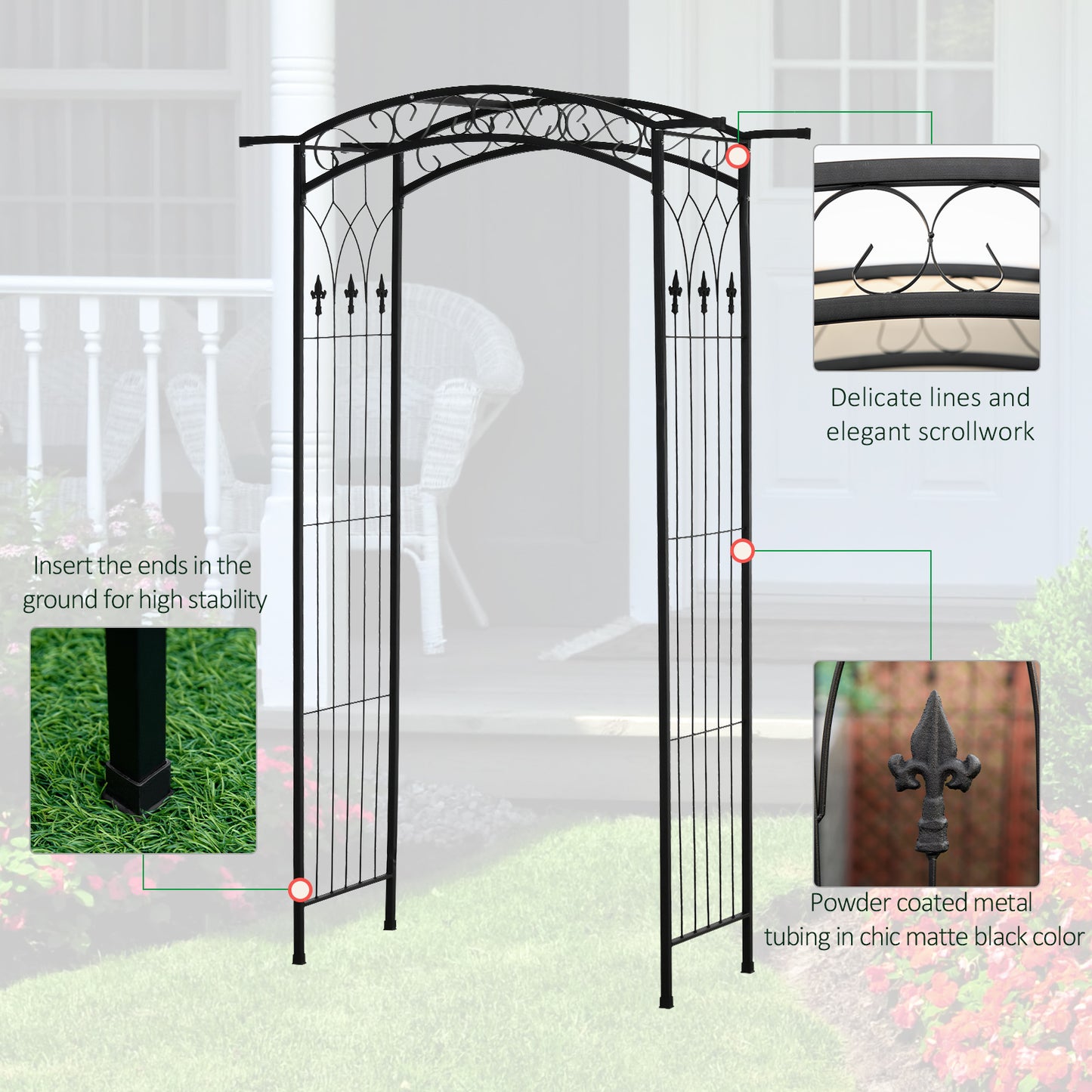 Metal Garden Arch | Garden Arch | In My Aura