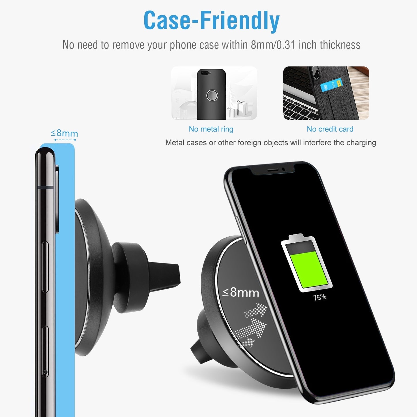 Wireless Car Charger | Magnetic Wireless Charger | In My Aura
