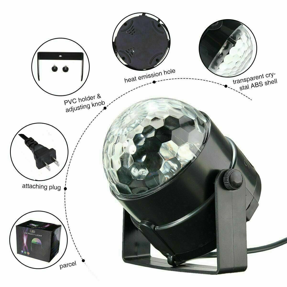 ColorPulse™ LED Light Ball Strobe Light
