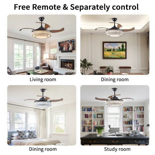 Retractable Ceiling Fan | LED Ceiling Fan | In My Aura