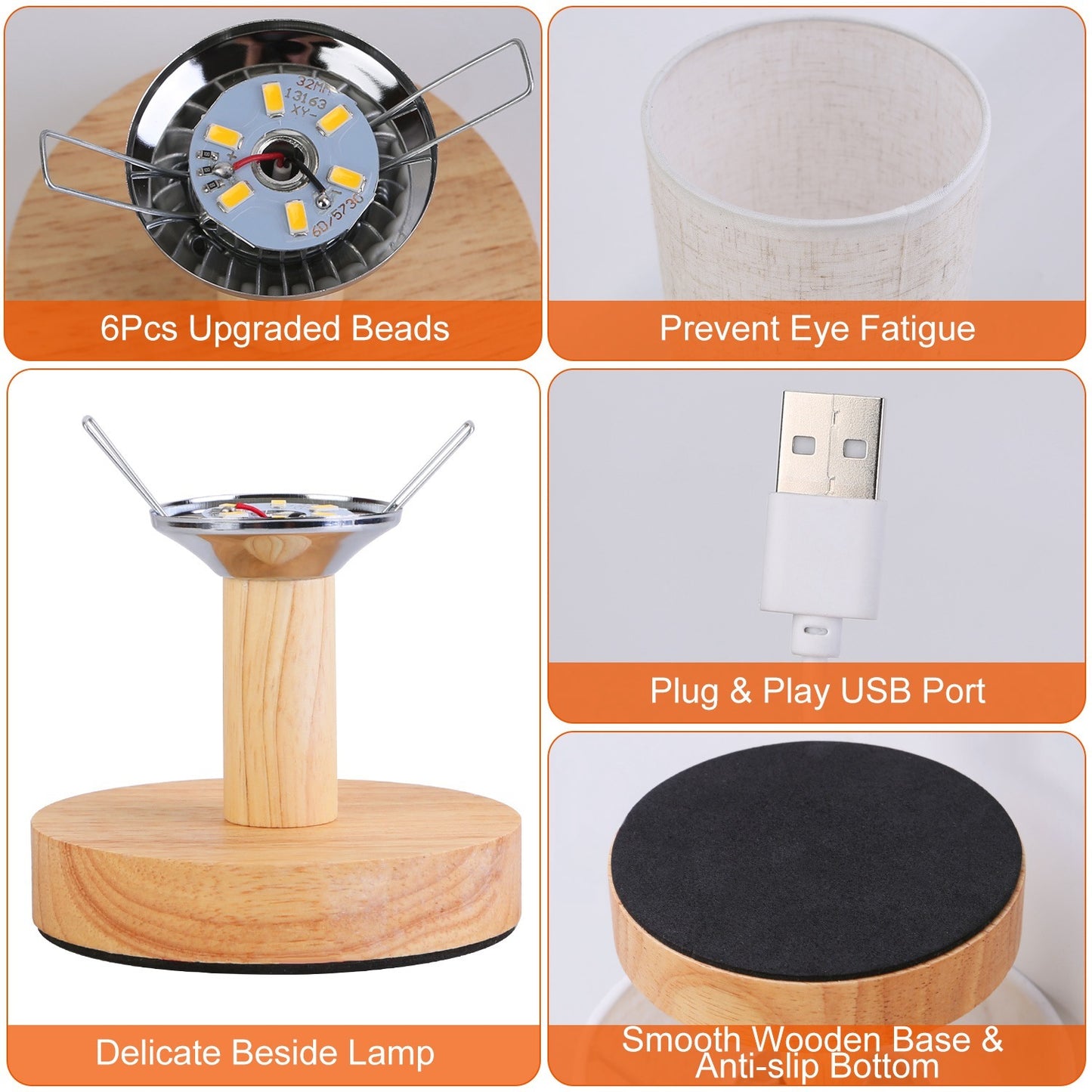 Bedside Table Lamp | USB Desk Lamp | In My Aura