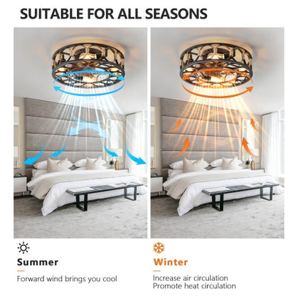 Low Profile Ceiling Fan | Modern Ceiling Fan | In My Aura