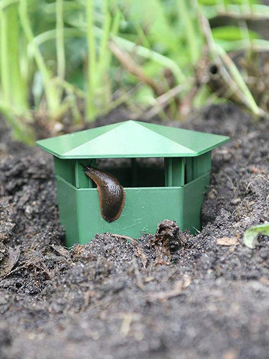 Sarah ™  - Eenvoudige Slakkendoos voor Tuin (Pestbestrijding in Effen Groen)