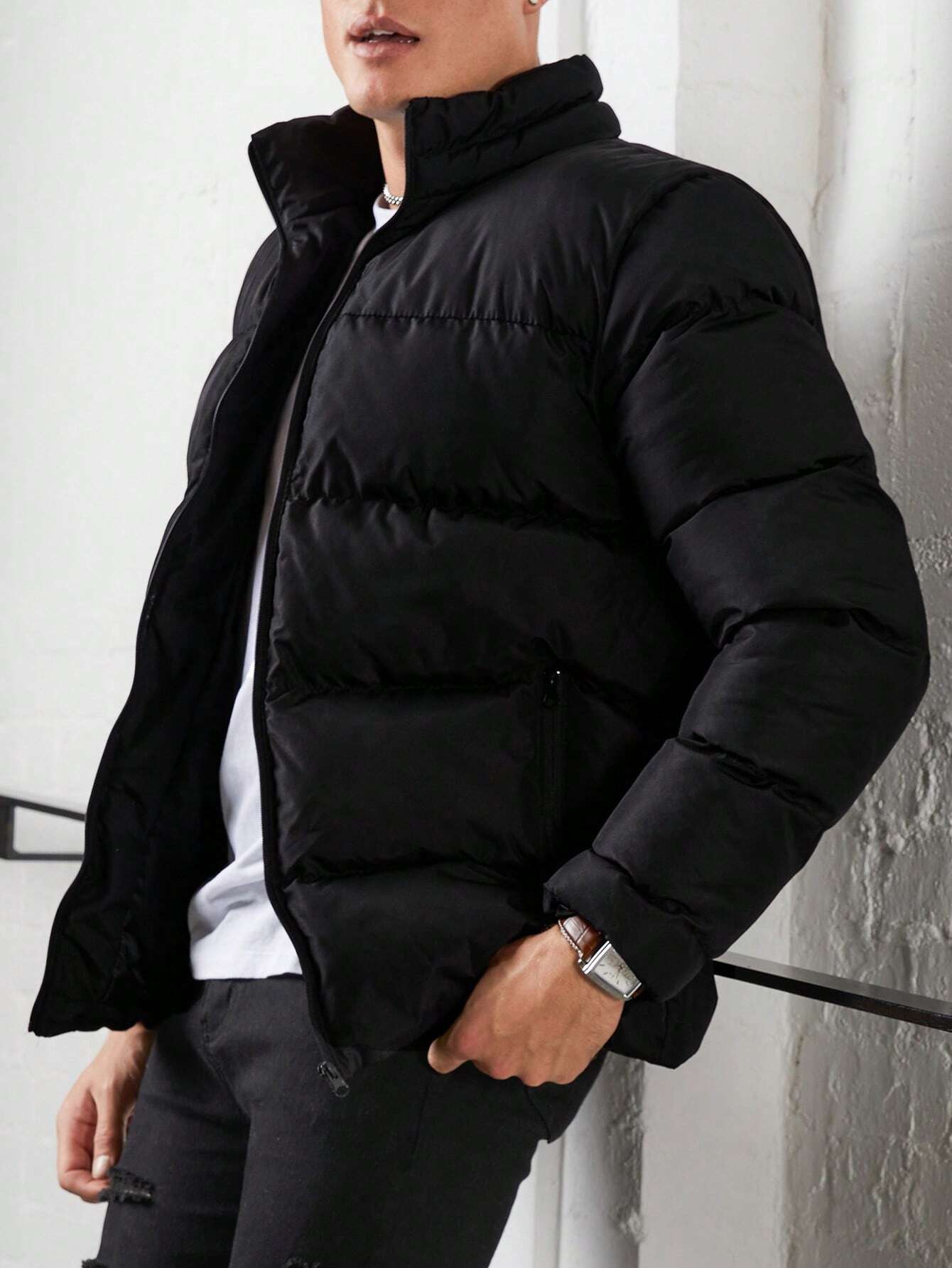 Hugo ™ - Functionele Zip-Up Puffer Coat: Warmte en Stijl in Één