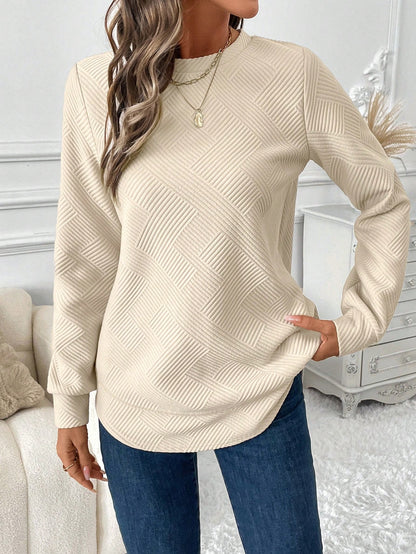 Kitty™ - Casual Waffle Textured Sweatshirt – Comfort ontmoet stijl