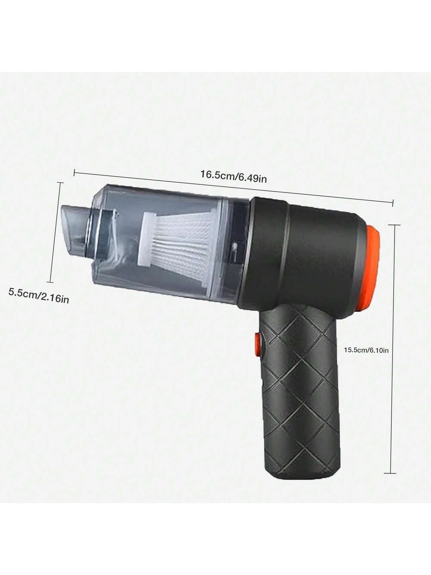 Andre ™ - Draadloze Stofzuiger 120W  (Handheld, USB Oplaadbaar, Zuig- en Blaasfuncties)