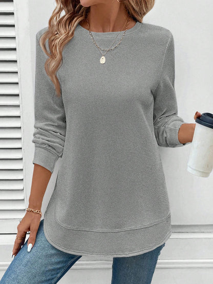 Kitty™ - Casual Waffle Textured Sweatshirt – Comfort ontmoet stijl