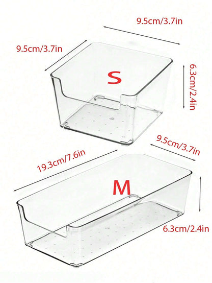 Kelsey ™  - Transparante Lade Organizer – Veelzijdige Opbergbak voor Keuken, Bureau en Dressoir