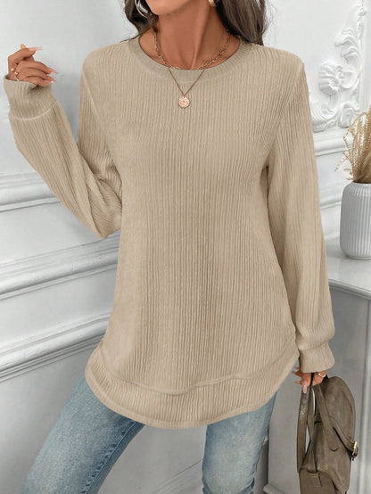 Kitty™ - Casual Waffle Textured Sweatshirt – Comfort ontmoet stijl