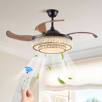 Retractable Ceiling Fan | LED Ceiling Fan | In My Aura