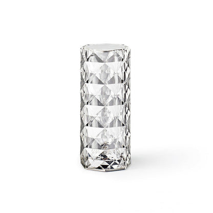 GlimmerGlow™ Nordic Crystal Lamp – USB Touch-Dimmable Diamond Night Light