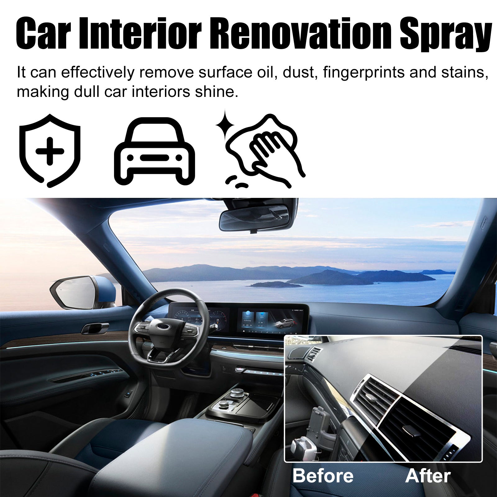 Auto Cleaning Spray | Auto Interior Renovation Spray | In My Aura