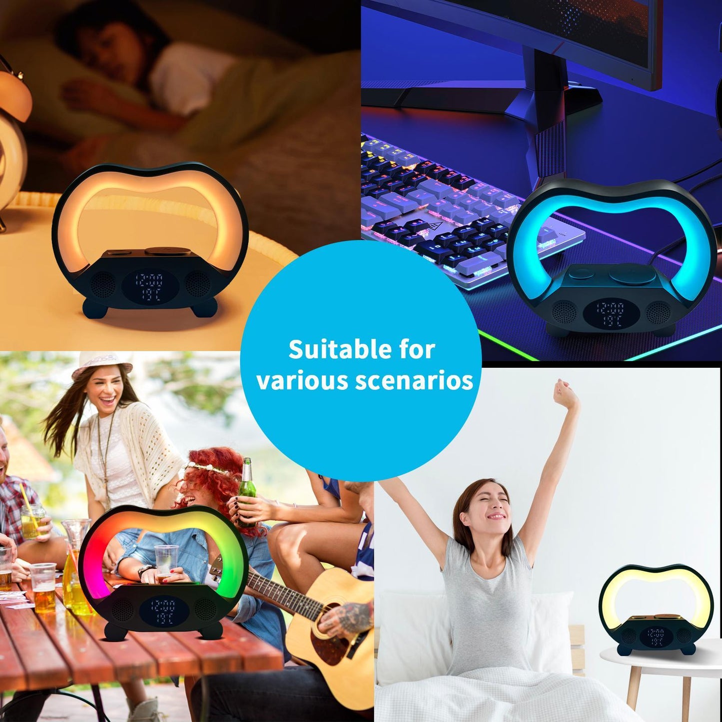 Wireless Charging Lamp | 6-In-1 Night Light | In My Aura